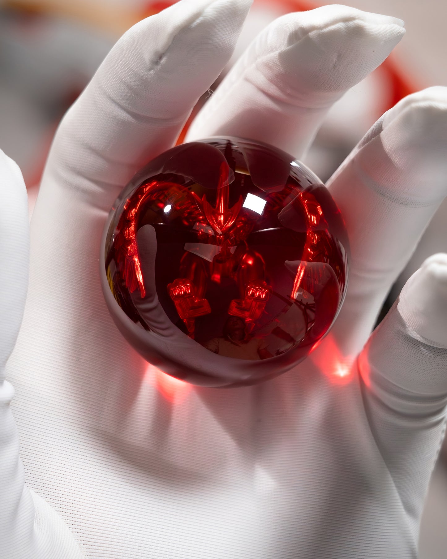 Red Falcon Custom Animal Crystal