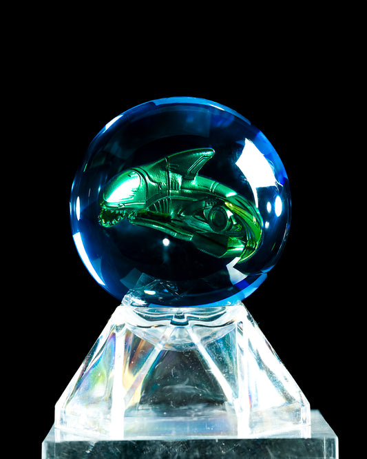 Blue Shark Custom Animal Crystal