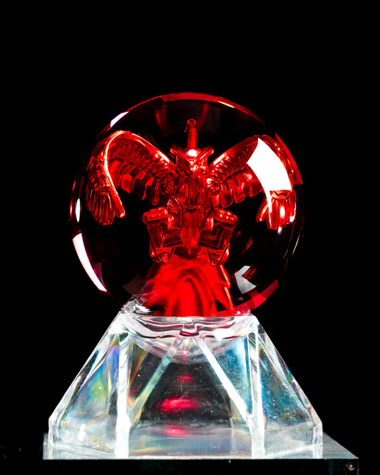 Red Falcon Custom Animal Crystal
