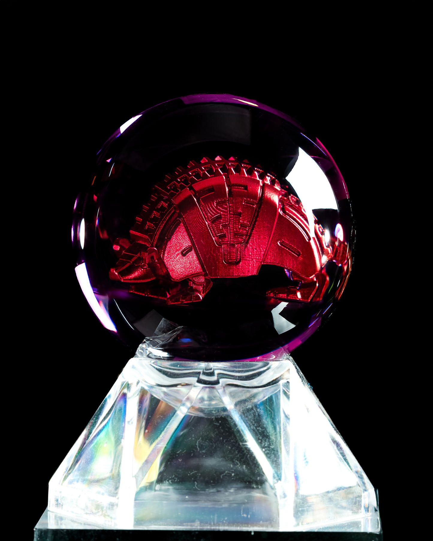 Purple Armadillo Custom Animal Crystal
